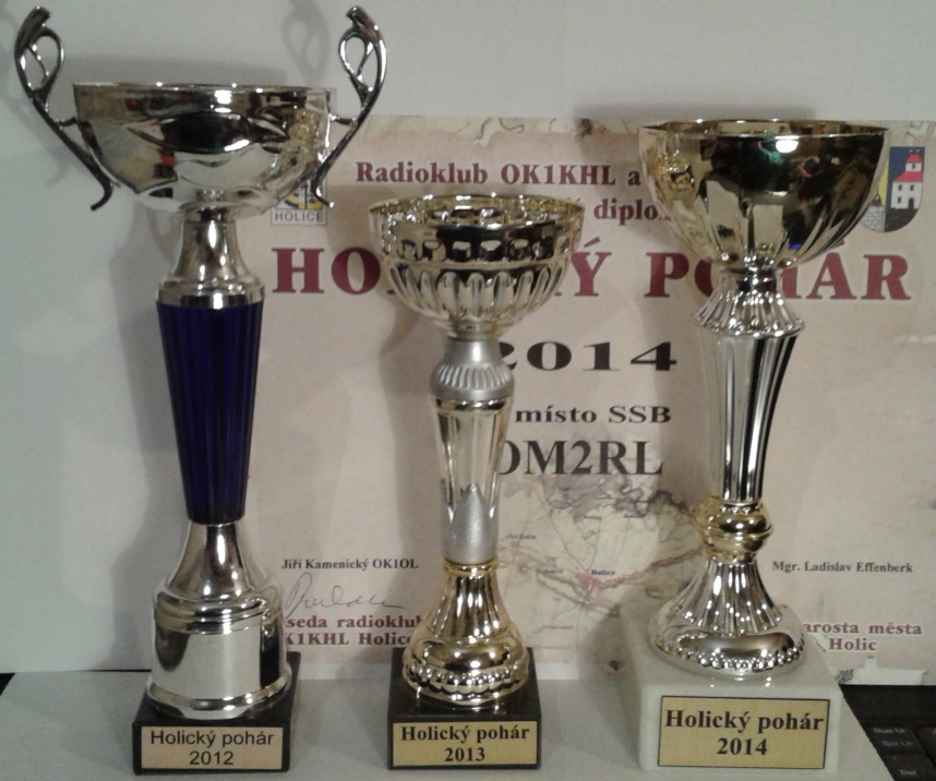 Holický pohár 2012,13,14- OM2RL