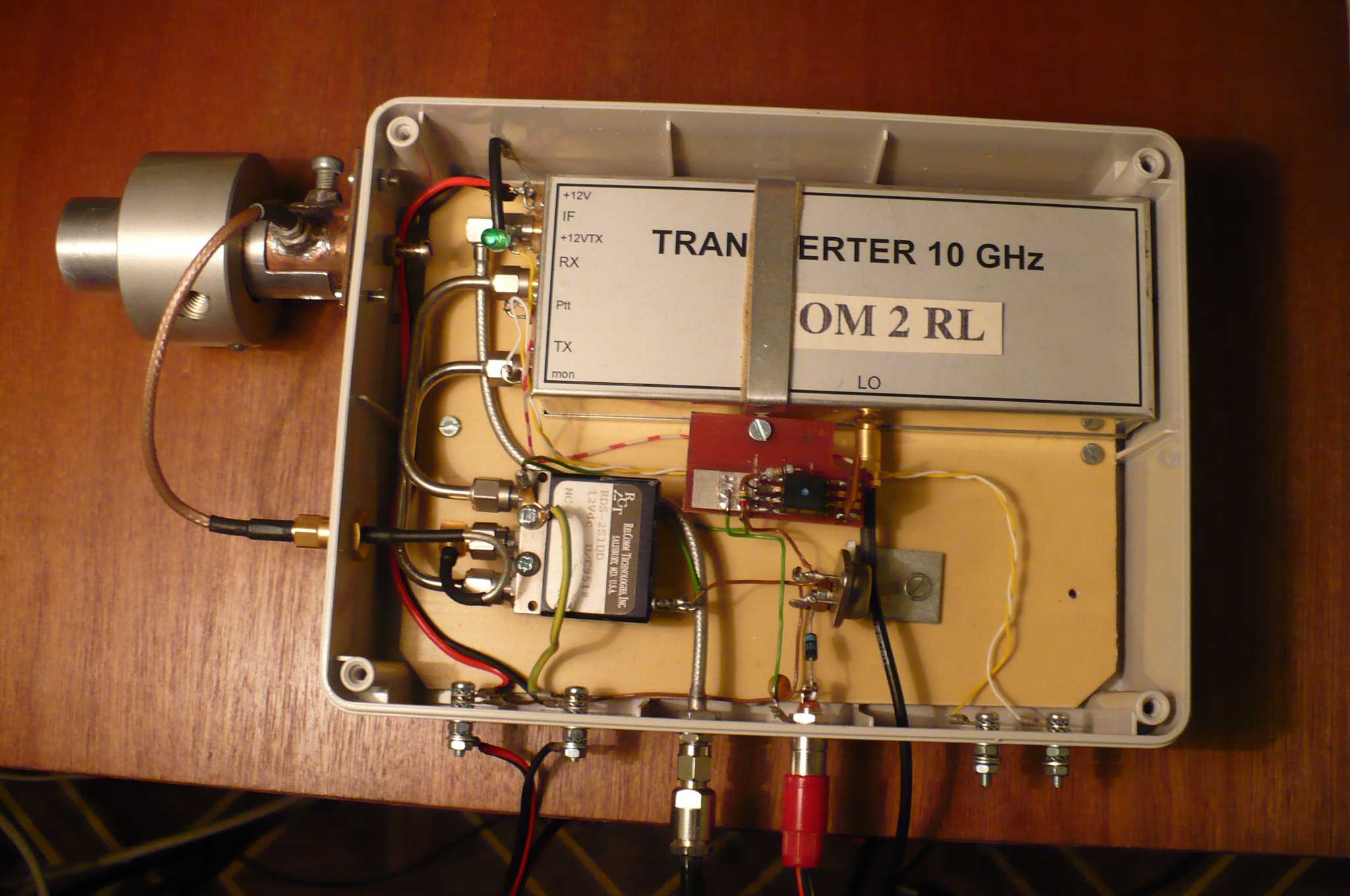 Transvertor k vysielaču 144MHz na 10GHz